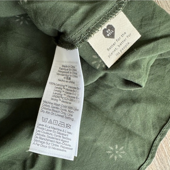NWOT! Madewell Pull-On Tiered Mini Skirt Forest Green - Picture 5 of 7